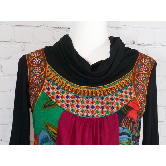 Derhy French Jersey Turtleneck with Embroidery - Picture 2 of 8